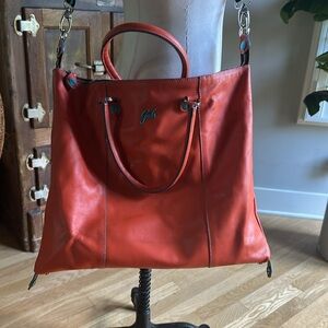 GABS MADE IN ITALY ORANGE TURNS INTO BACKPACK BAG